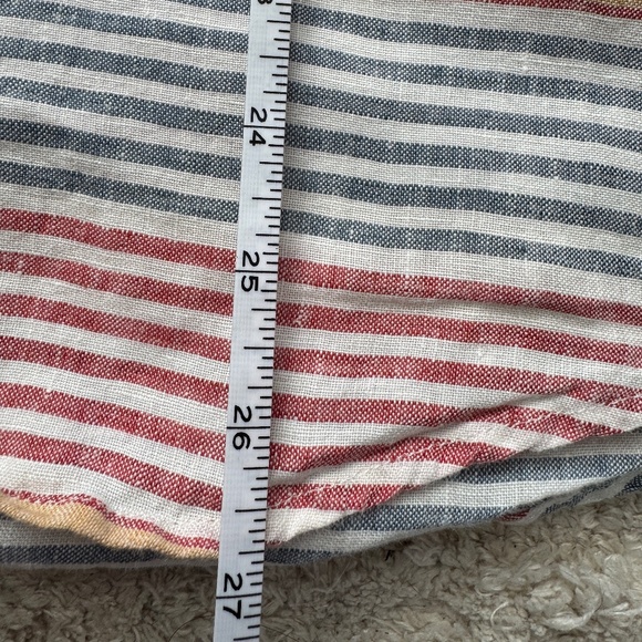 L.L.Bean Men's Striped Linen Short-Sleeve Button-down Shirt - Picture 3 of 6